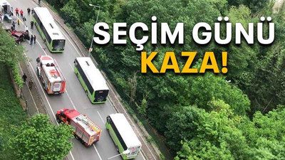 Seçim günü kaza!